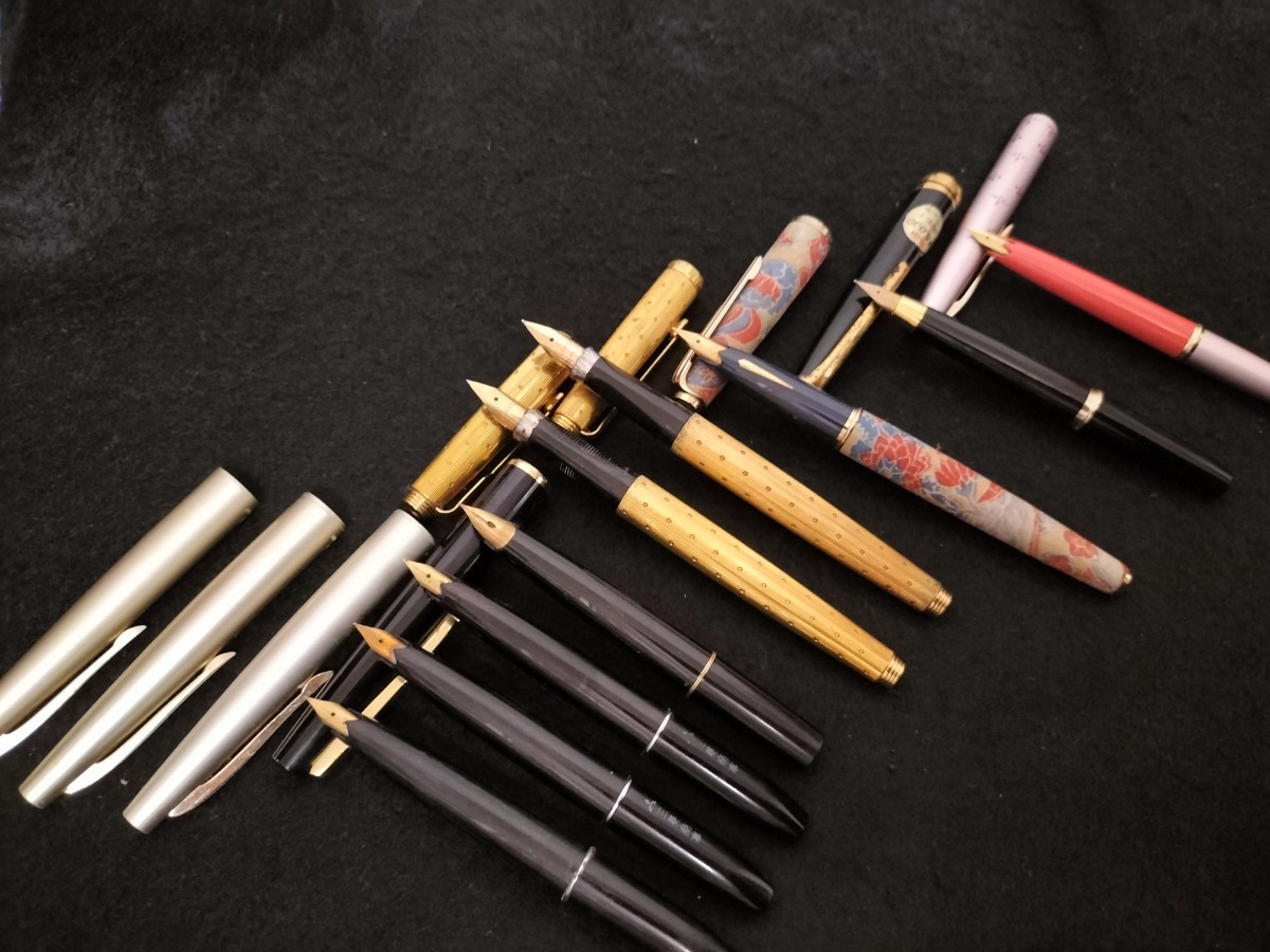 SAILOR 21K & PILOT 18K-750 万年筆 2本セット