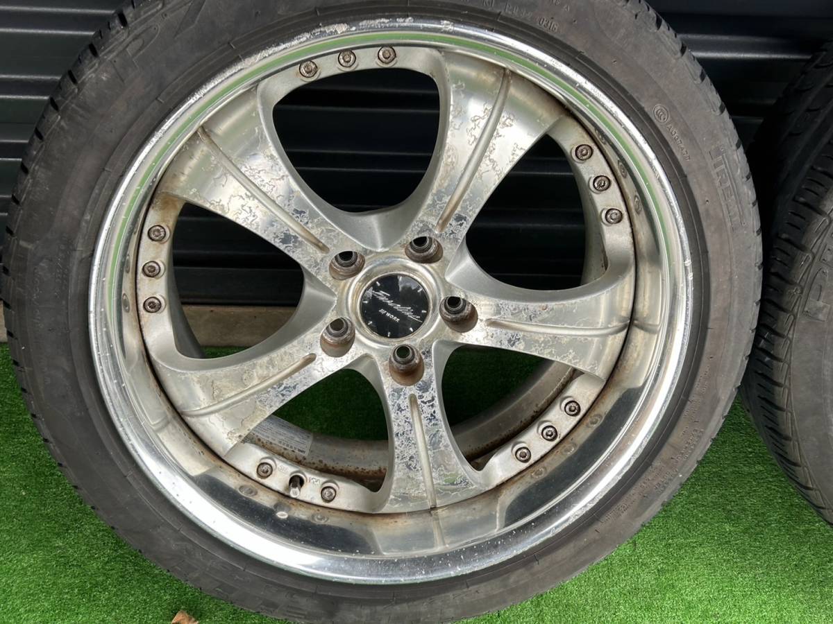 S949) WORK EUROLINE KH? 18×9J +35 PCD 114.3 5H ワーク ユーロライン 