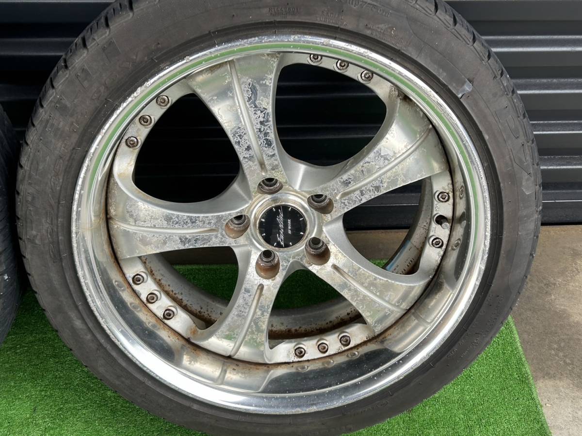 S949) WORK EUROLINE KH? 18×9J +35 PCD 114.3 5H ワーク ユーロライン 