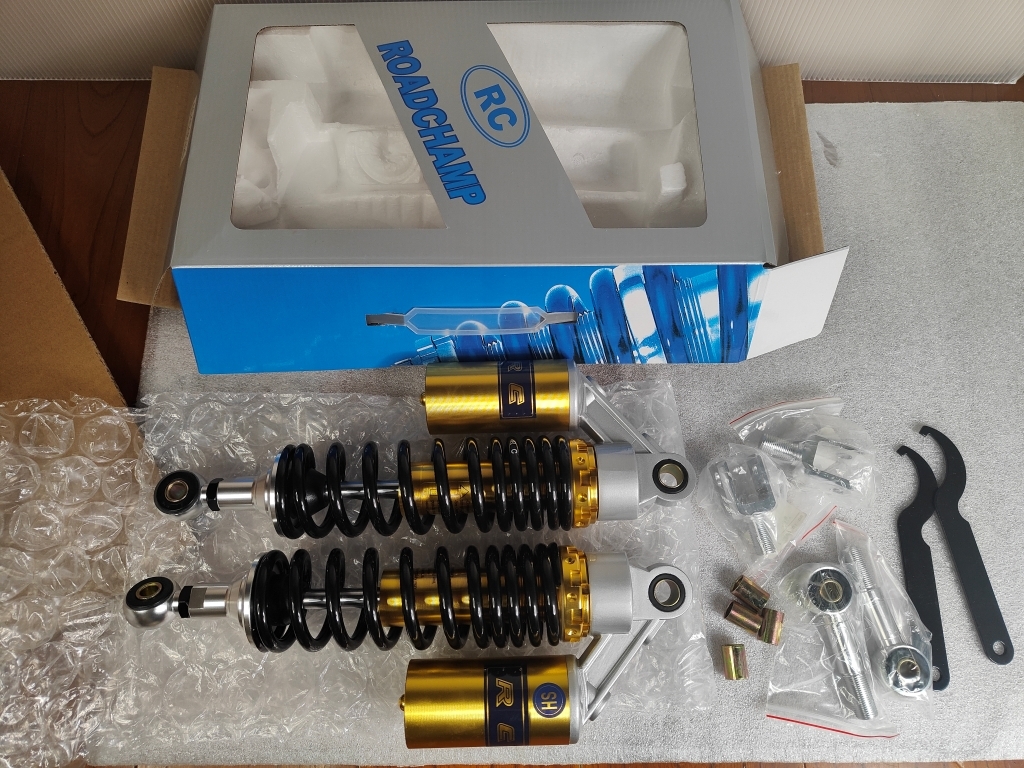 新品☆RC 320mm 365mm リアショック リアサスペンション CB400SF 