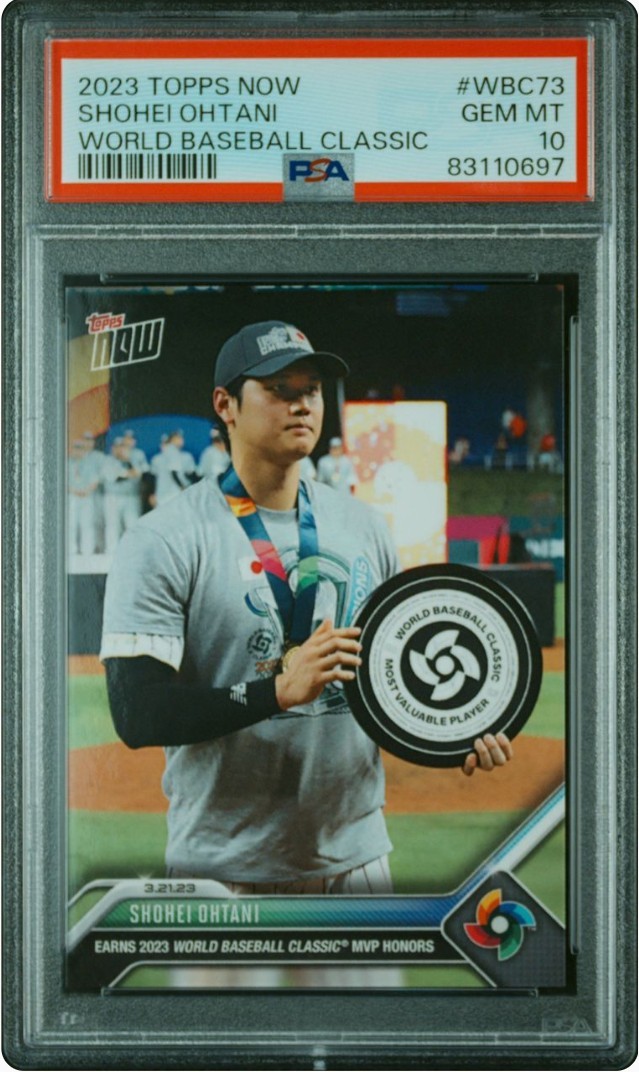 1円出品 PSA10 Topps Now トップスナウ 大谷翔平 ワールドベースボール