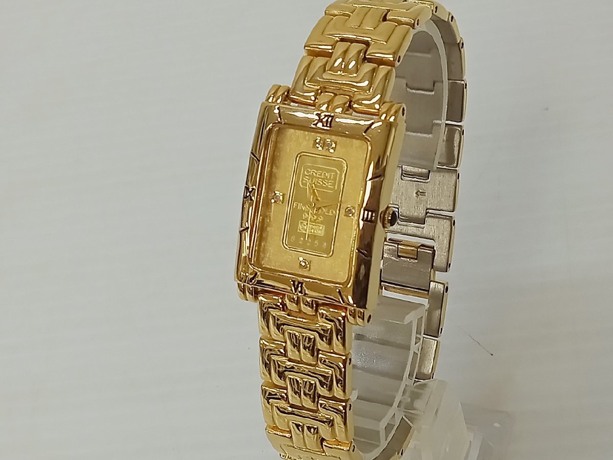 15B-512-009] ELGIN エルジン FK-928-C K24 1g インゴット入り 腕時計