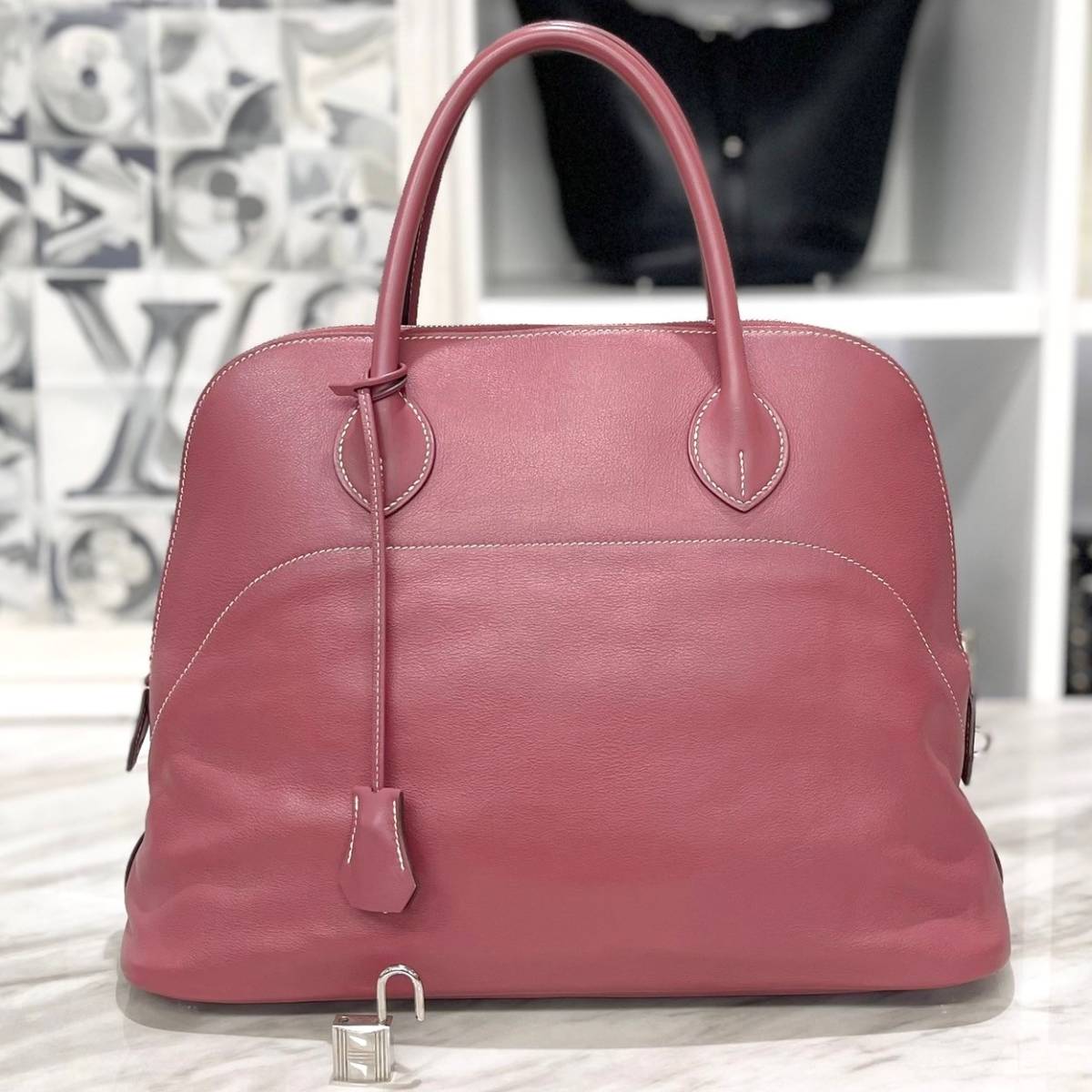 エルメス ボリードリラックス35 ヴォーキッシム ローズウッド P刻印(ボリード)｜売買されたオークション情報、yahooの商品情報を ...