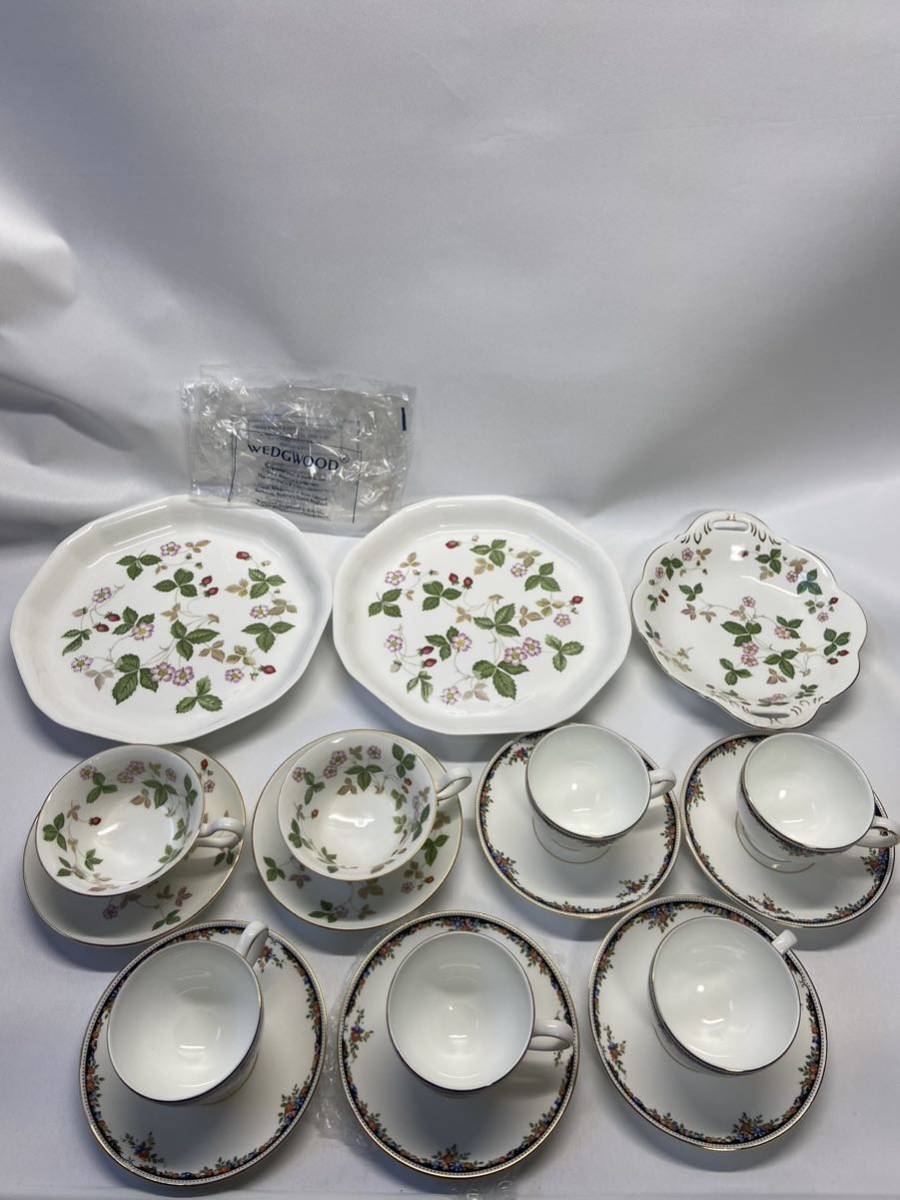 未使用 ウェッジウッド ストロベリー バイン カップ プレート 人気