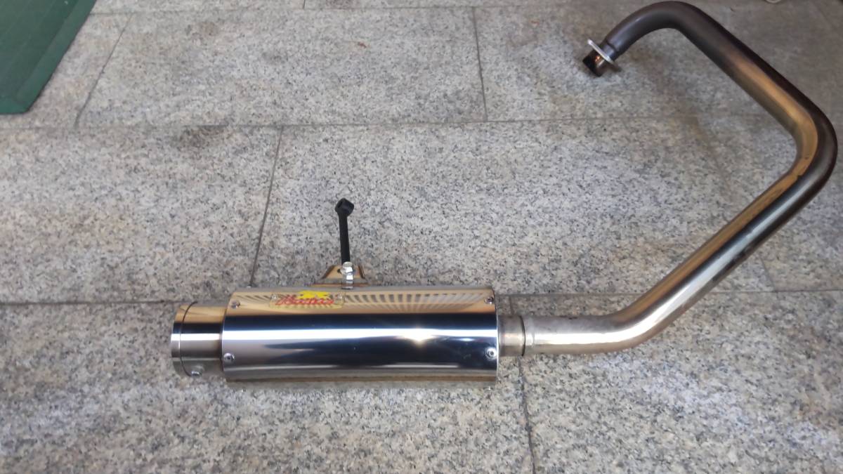 FTR223 リアライズマフラー Realize ホンダ FTR223 100φ砲弾SUS 3曲げ