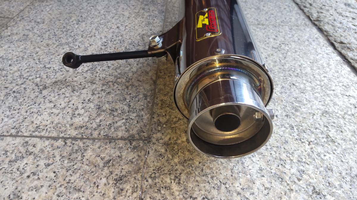 FTR223 リアライズマフラー Realize ホンダ FTR223 100φ砲弾SUS 3曲げ