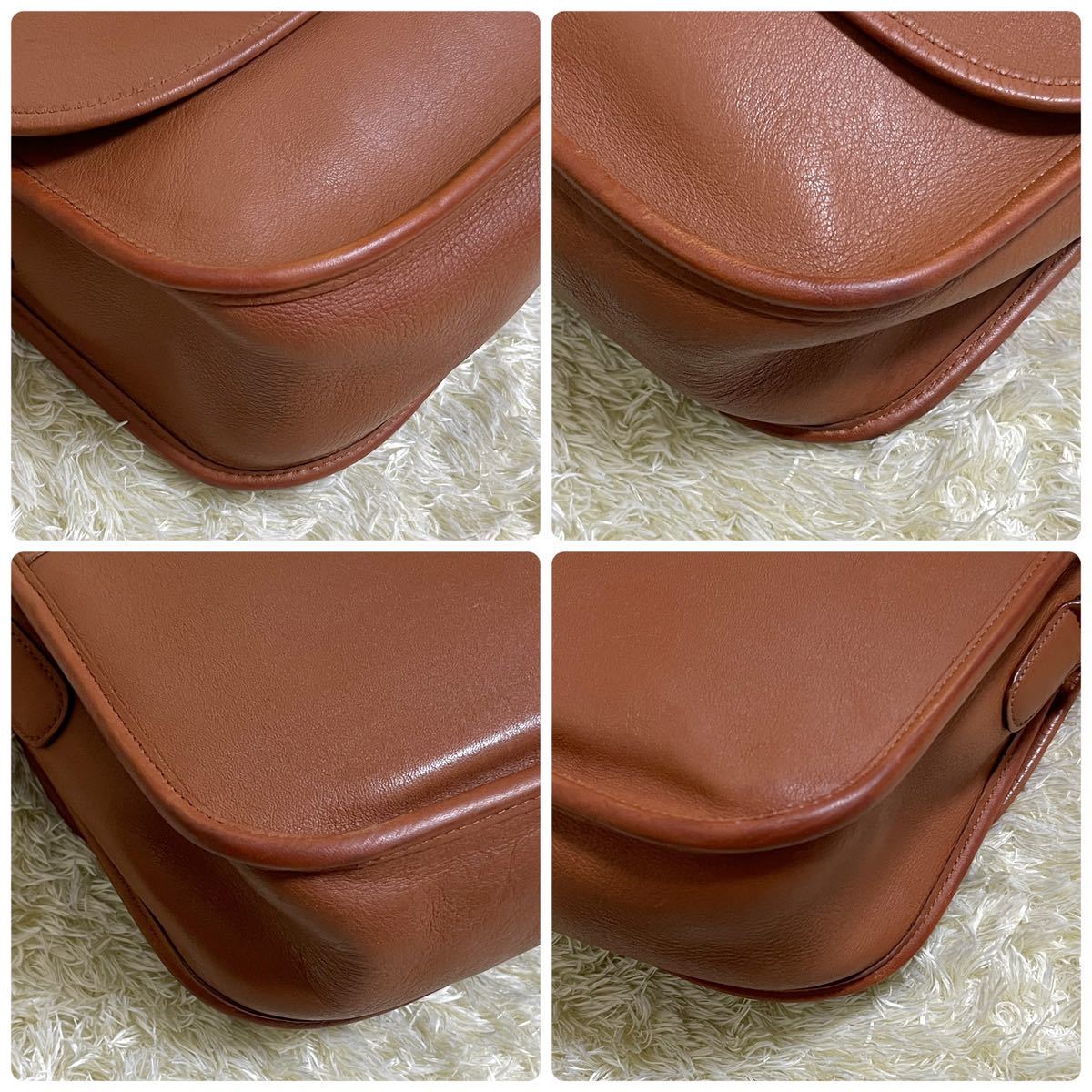 美品》オールドコーチ ショルダーバッグ ターンロック グラブ 