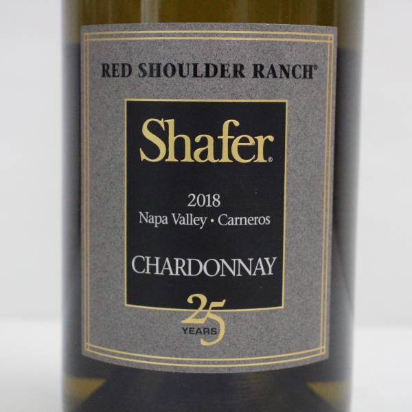 1円~Shafer（シェーファー）レッド ショルダー ランチ シャルドネ 2018 14.9％ 750ml X23L140073