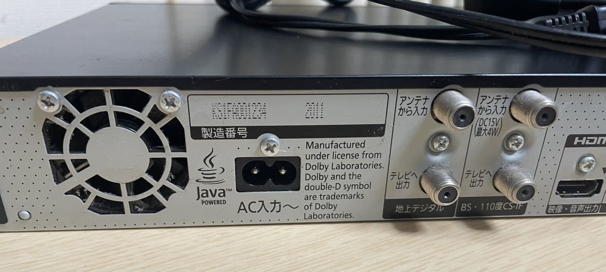 ☆ジャンク扱☆Panasonic ハイビジョンBDレコーダー DMR-BZT600☆動作