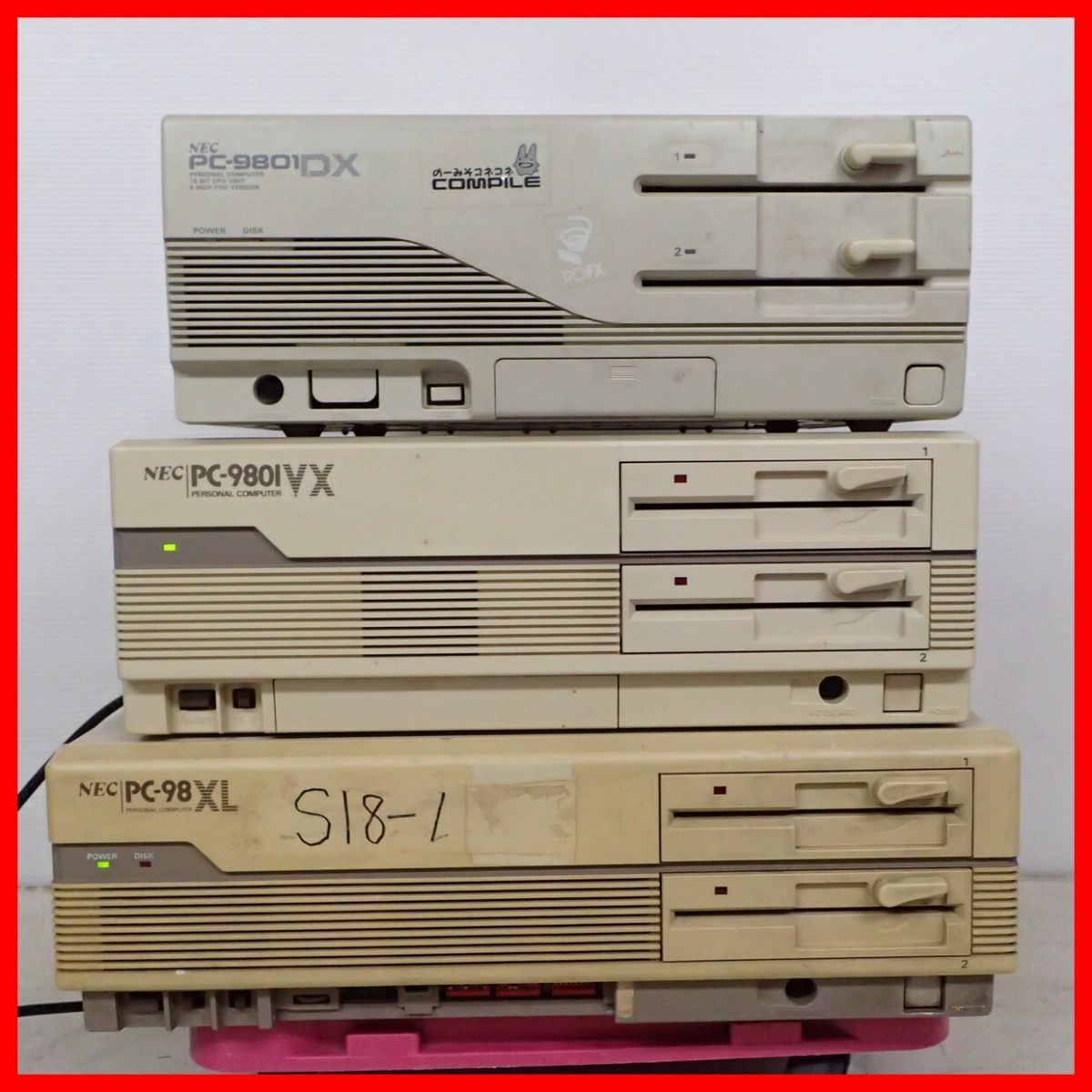 ◇NEC PC-9801DX2/PC-9801VX/PC-98XL まとめて3台セット 本体のみ
