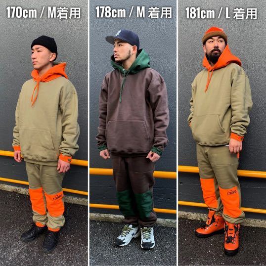 STABRIDGE ULTRA HOODIE (TUMBLE WEED & PERSIAN ORANGE) スタブリッジ 