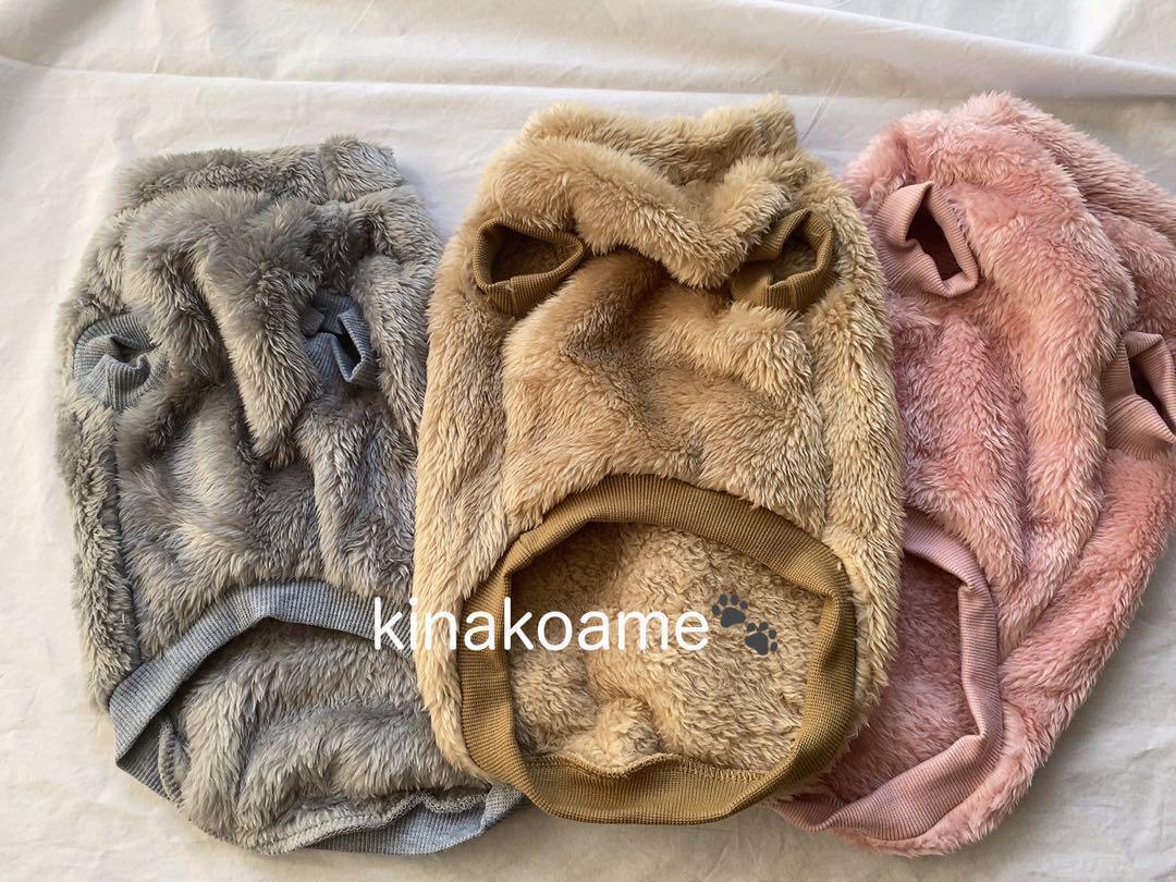 ペット服　フリースベスト　ピンク　Mサイズ　防寒　犬服　猫服　安心匿名配送_6