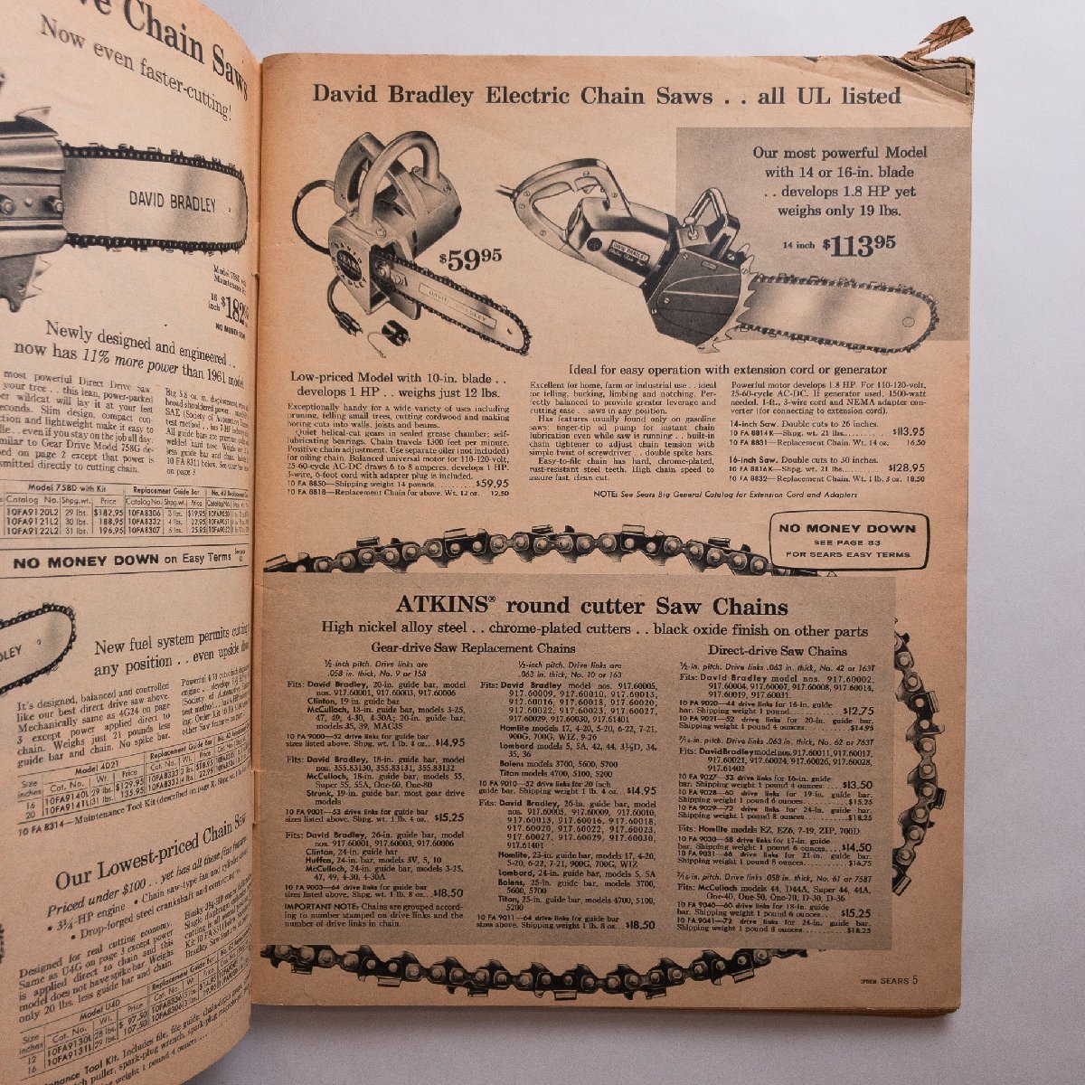 カタログ SEARS SUBURBAN-FARM SUPRLIES AND FENCING CATALOG NEW FOR 62　工具　チェンソー　農具　庭　鞍　畜産_2