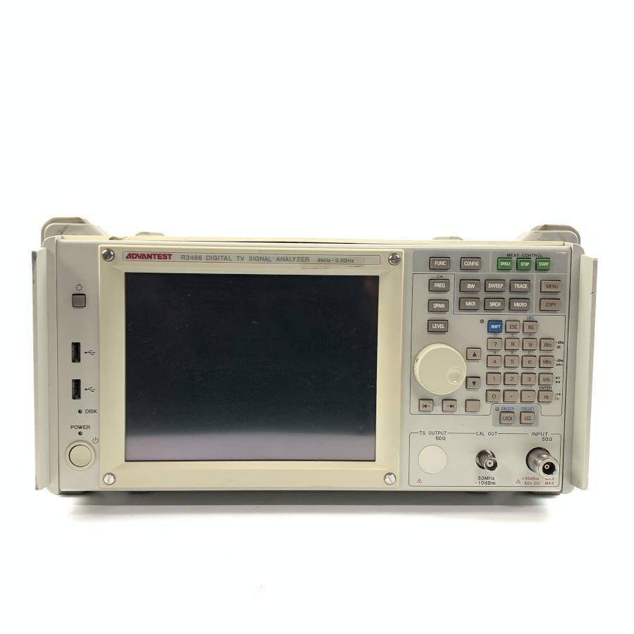 ADVANTEST アドバンテスト R3466 DIGITAL TV SIGNAL ANALYZER 9kHz~3.3GHz 現状品(電気計測 ...