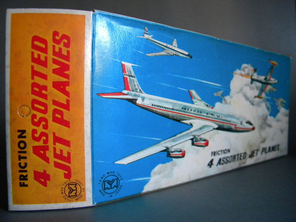 当時物 AIRPLANE 4p ヤノマン 日本製 PAN AM TWA BOAC 旅客機