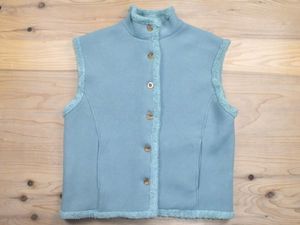 2000sUSA古着 FOX FIRE 裏ボア フリース ベスト sizeXXL 青緑 グリーン 大きいサイズ ビ