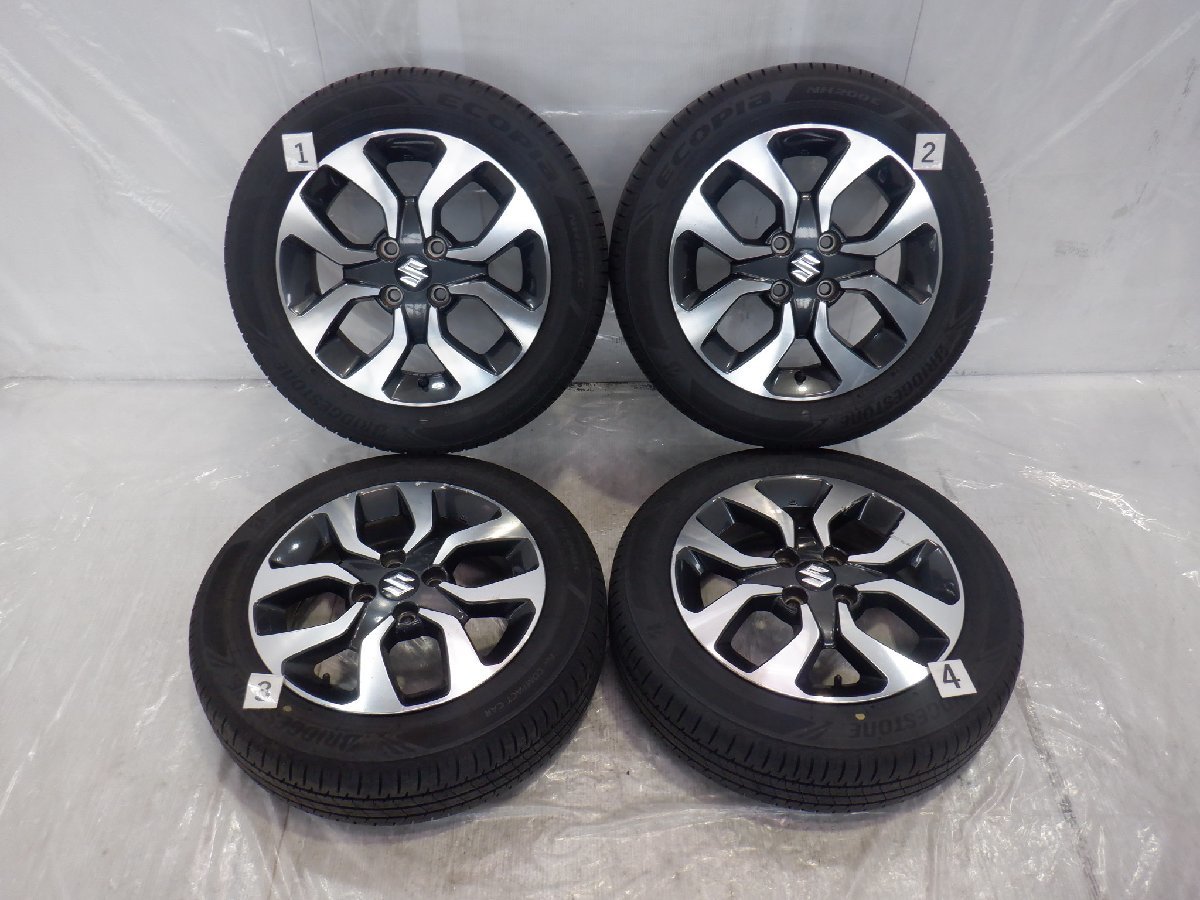 ☆22年製 バリ山☆MA36S ソリオ☆ 4H 100 5J +45 15インチ スズキ純正  