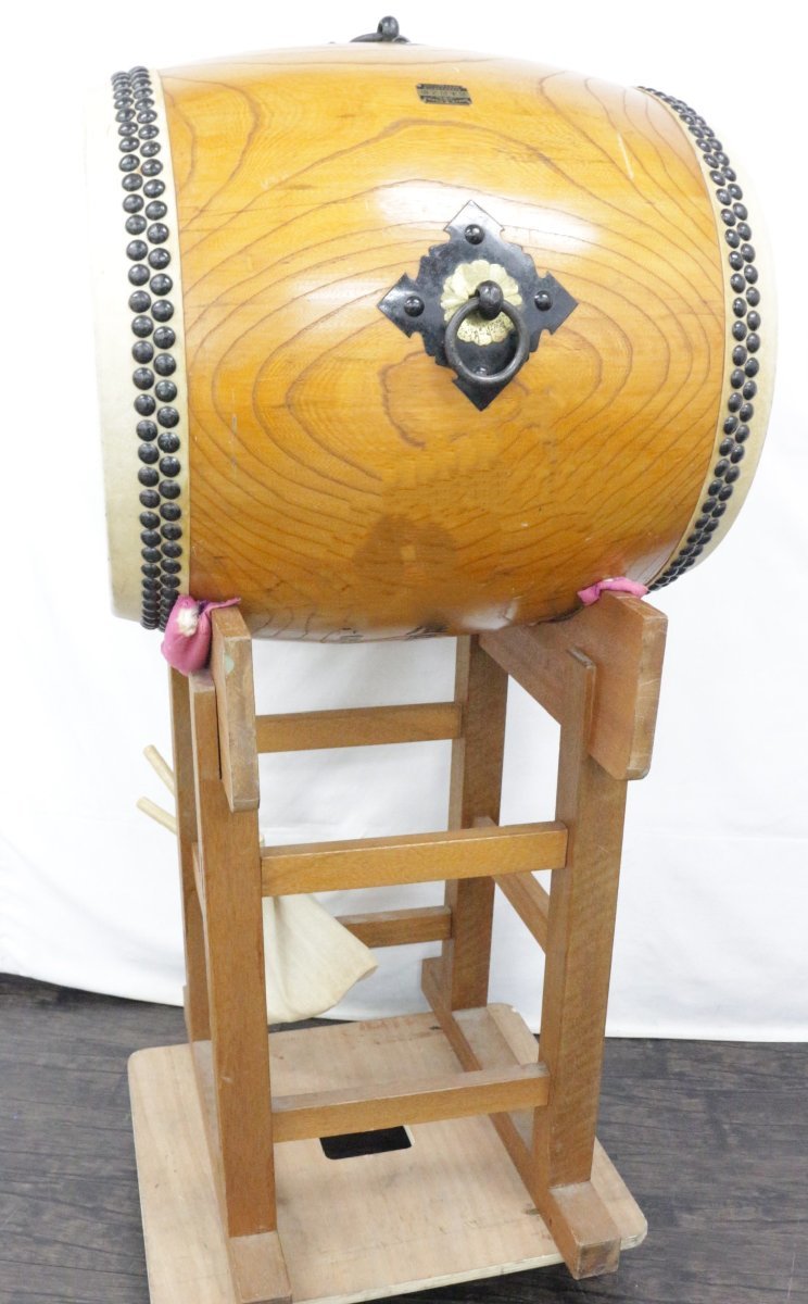 行董】GC548ABH15 宮本卯之助商店 御神輿太鼓 和太鼓 打面直径49.5cm 