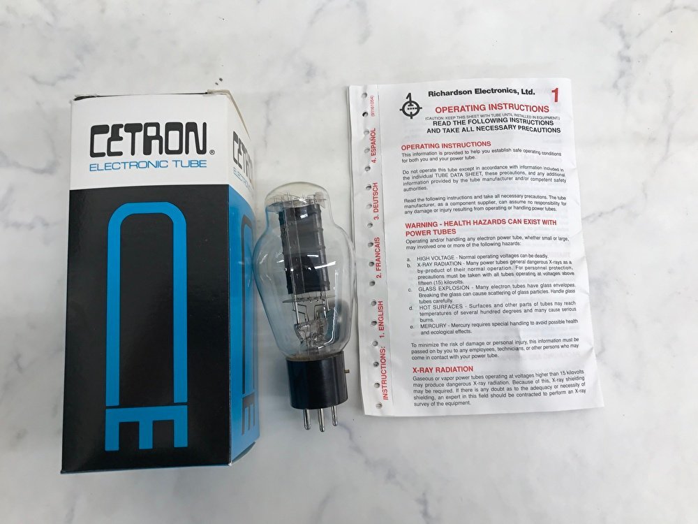 Y0781　ジャンク品　オーディオ機器　真空管　CETRON　セトロン　300B　【元箱あり】_8