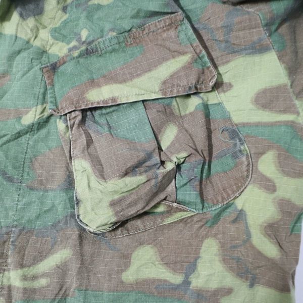 SALE///// 60年代 米軍実物 US MIRITARY ジャングルファティーグ ジャケット ミリタリー 迷彩 軍物 グリーンリーフカモ (M) L1334_8