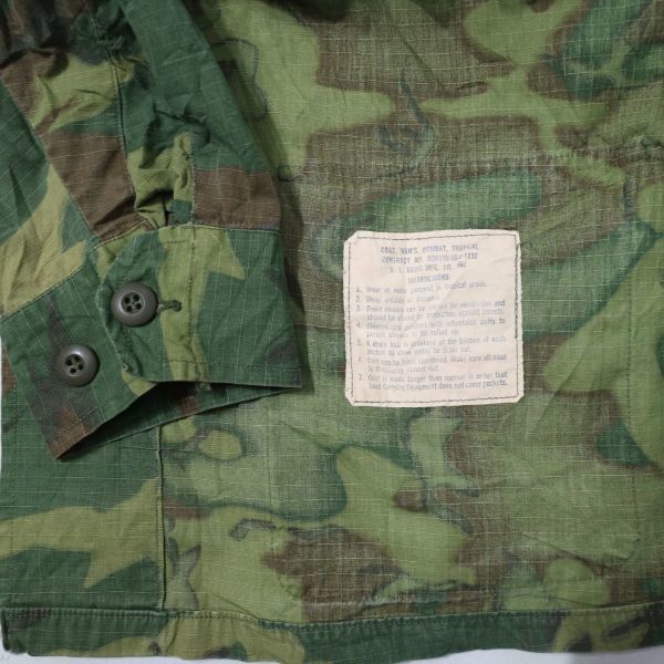 SALE///// 60年代 米軍実物 US MIRITARY ジャングルファティーグ ジャケット ミリタリー 迷彩 軍物 グリーンリーフカモ (M) L1334_9