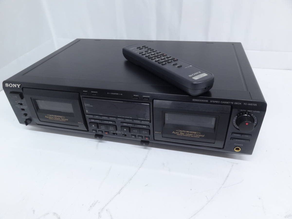 SONY〉 ステレオカセットデッキ TC-WE725 JUNK カセットデッキ 一般
