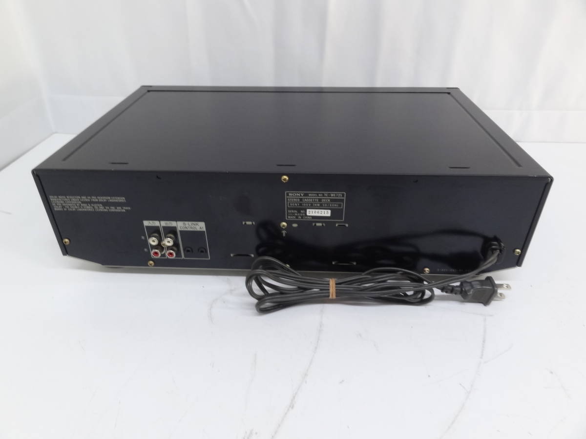 SONY〉 ステレオカセットデッキ TC-WE725 JUNK カセットデッキ 一般