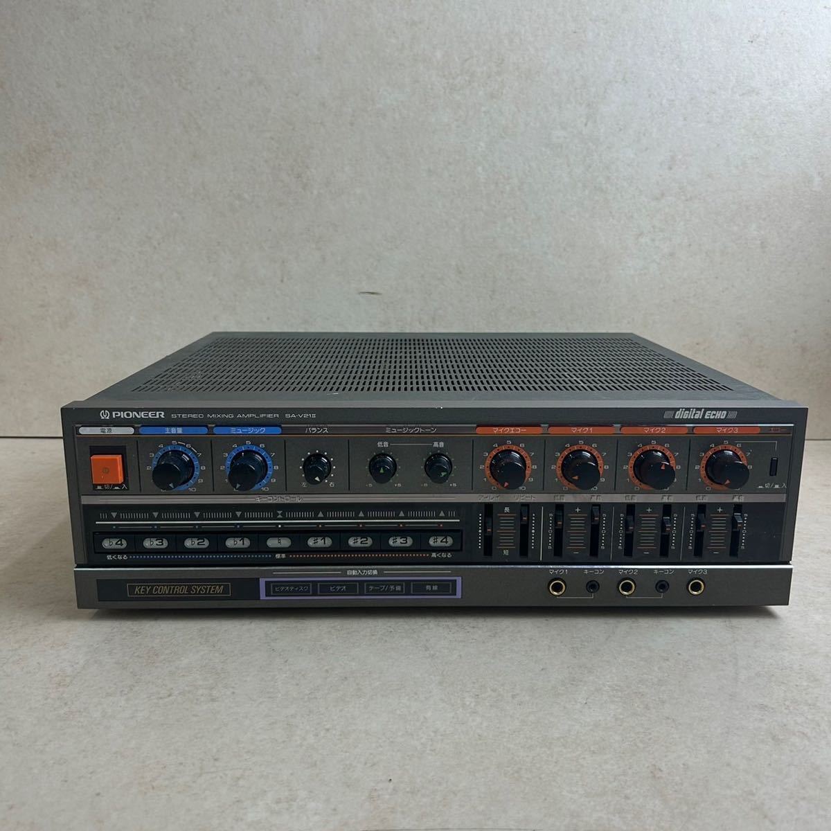 k210621 Pioneer SA-V21 II カラオケアンプ ミキシングアンプ