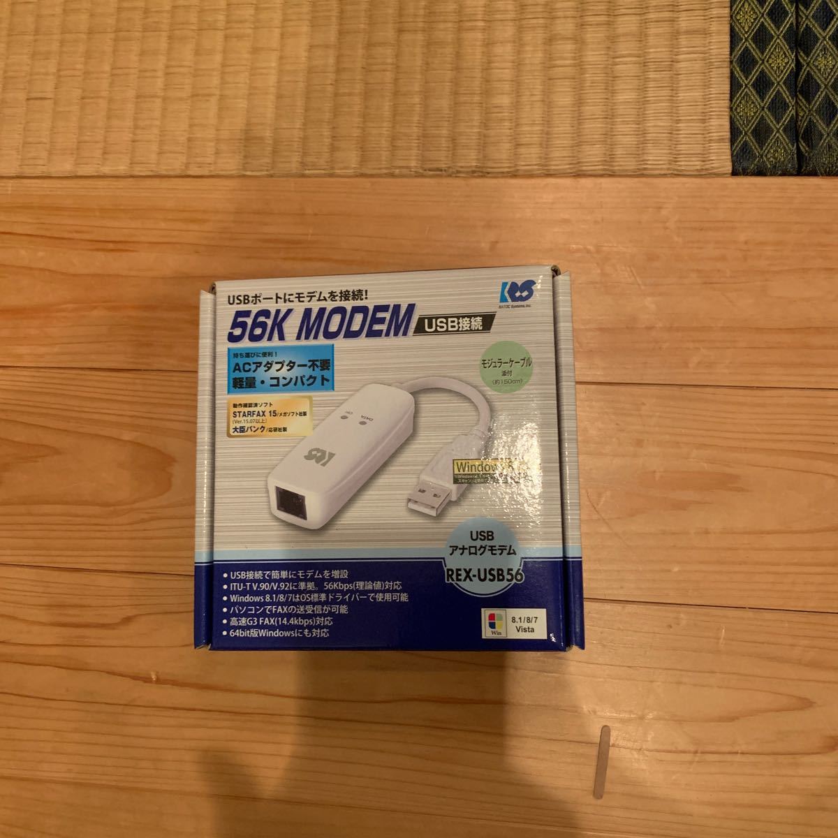 ラトックシステム USB 56K DATA/14.4K FAX MODEM REX-USB56_2