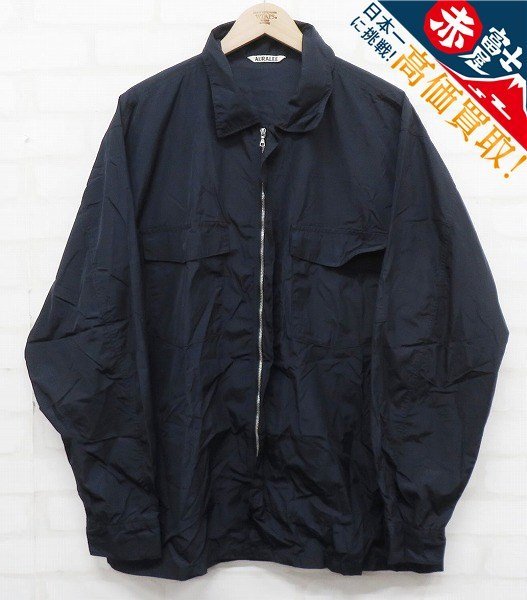 AURALEE LIGHT NYLON ZIP SHIRT A20SS01NL オーラリー