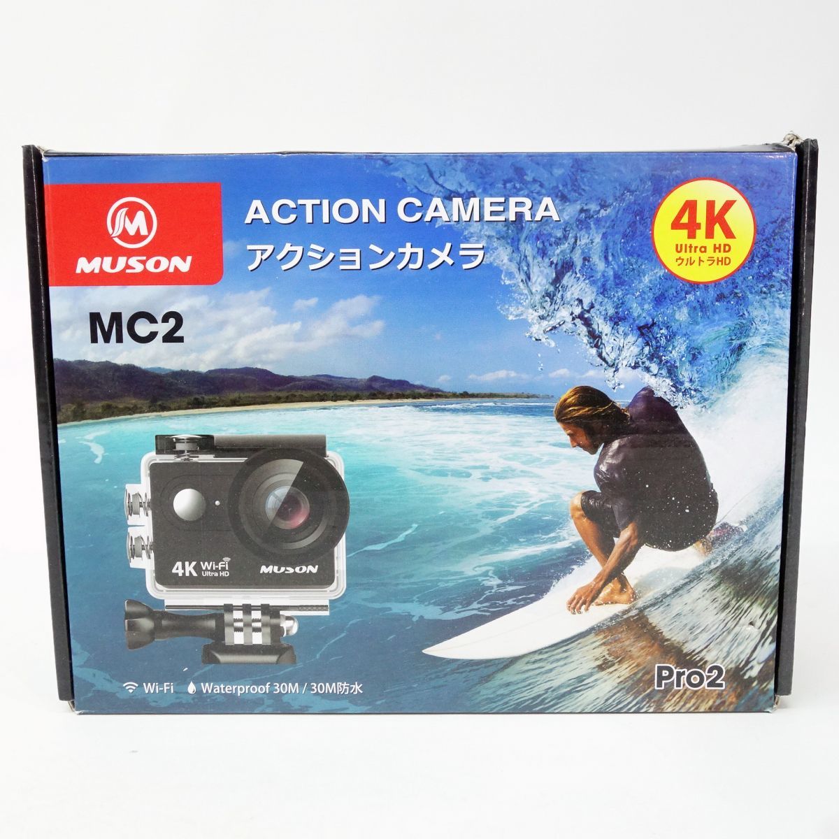 105 MUSON ムソン 4K Wi-Fi アクションカメラ MC2 Pro2 ※中古 【公式通販】