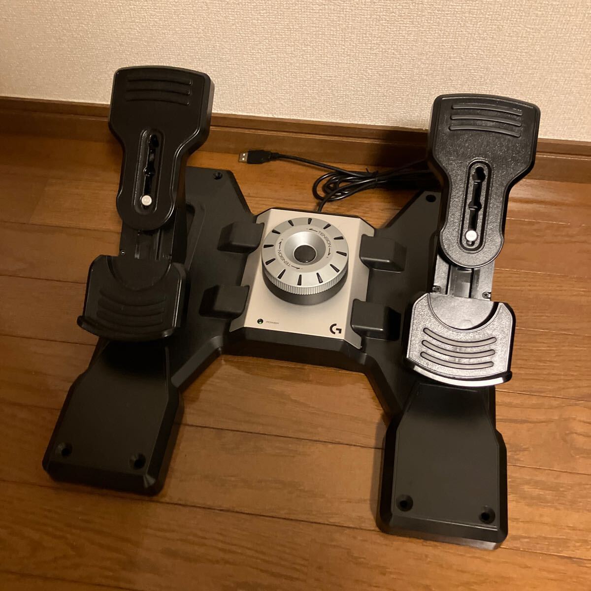 【美品】Logitech Gaming Saitek PROフライト ラダーペダル_2