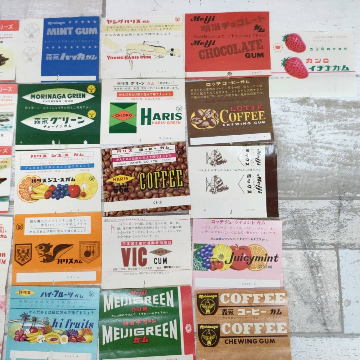 ロッテ 吉本産業 森永 ハリス 明治 グリコ カネボウ 昭和レトロ ガム