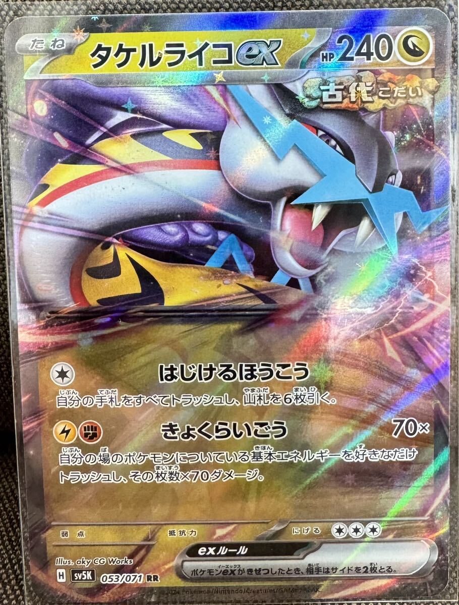 SV5K 053/071 タケルライコ ex RR ポケモンカードゲーム スカーレット＆バイオレット　拡張パック　ワイルドフォース_1