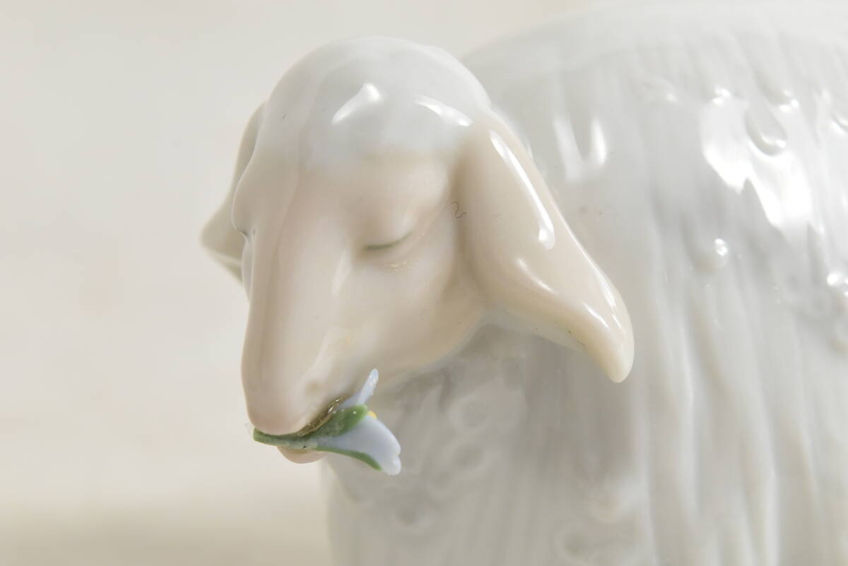 美品 LLADRO リヤドロ 磁器人形 羊 牝羊・牡羊 置物 ペアセット .N