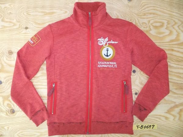 AVIREX アビレックス メンズ スウェットジャージジャケット 赤 M