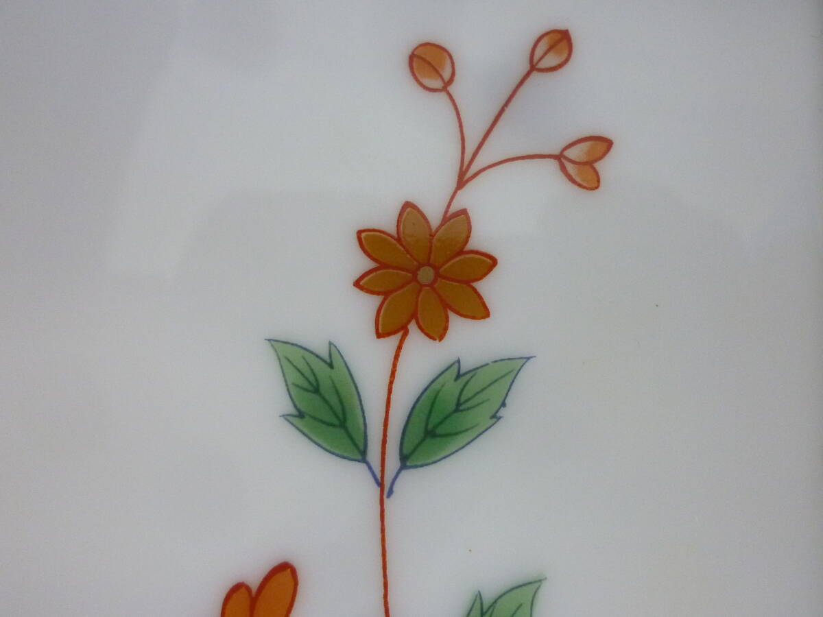 ▽前畑陶器 庫山窯 羽子板型 十二単衣 突き出し揃 盛り皿 5枚セット 幅