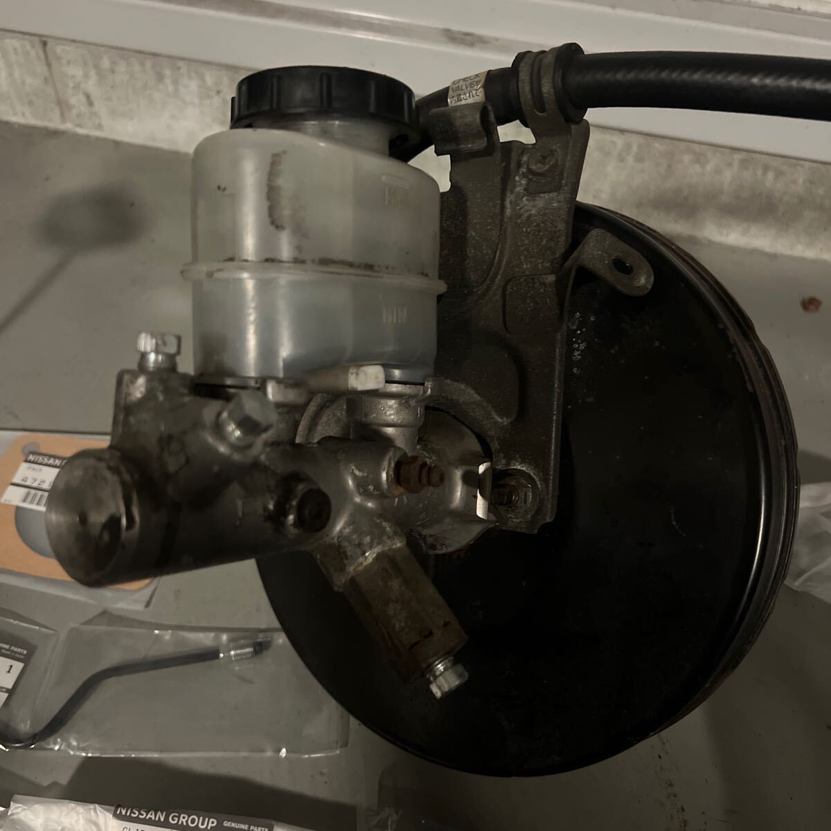 日産 純正 S14 シルビア ブレーキ マスターシリンダー マスターバック ABS無し S15 撤去キット BM44 オーバーホールキット ...