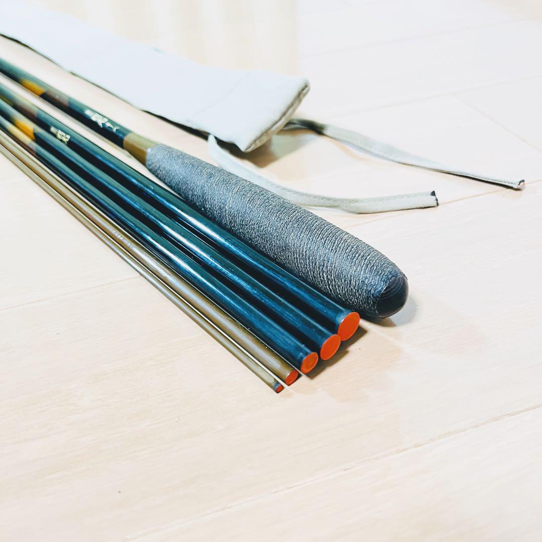 【美品】シマノ SHIMANO へら竿 ヘラブナ竿 飛天弓 閃光 18尺 十八尺 釣具 釣竿 和竿 フィッシング用品_9