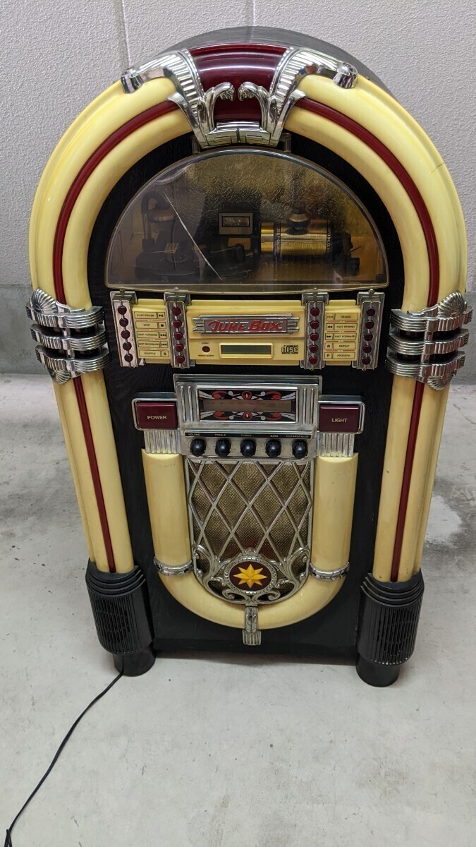 レトロ ジュークボックス CD/FM/AMプレーヤー アンティーク　大型 JUKE BOX/ジュークボックス FM/AM/CDプレーヤー アンティーク サイズ