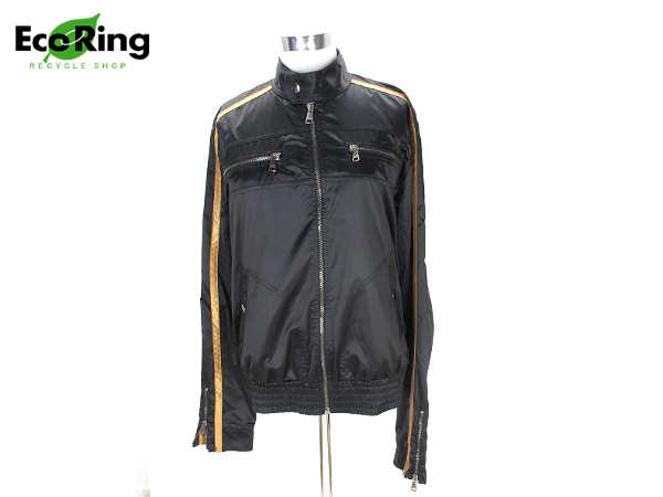 1円 超美品 ドルチェ＆ガッバーナ ブルゾン 44 ブラック CH145