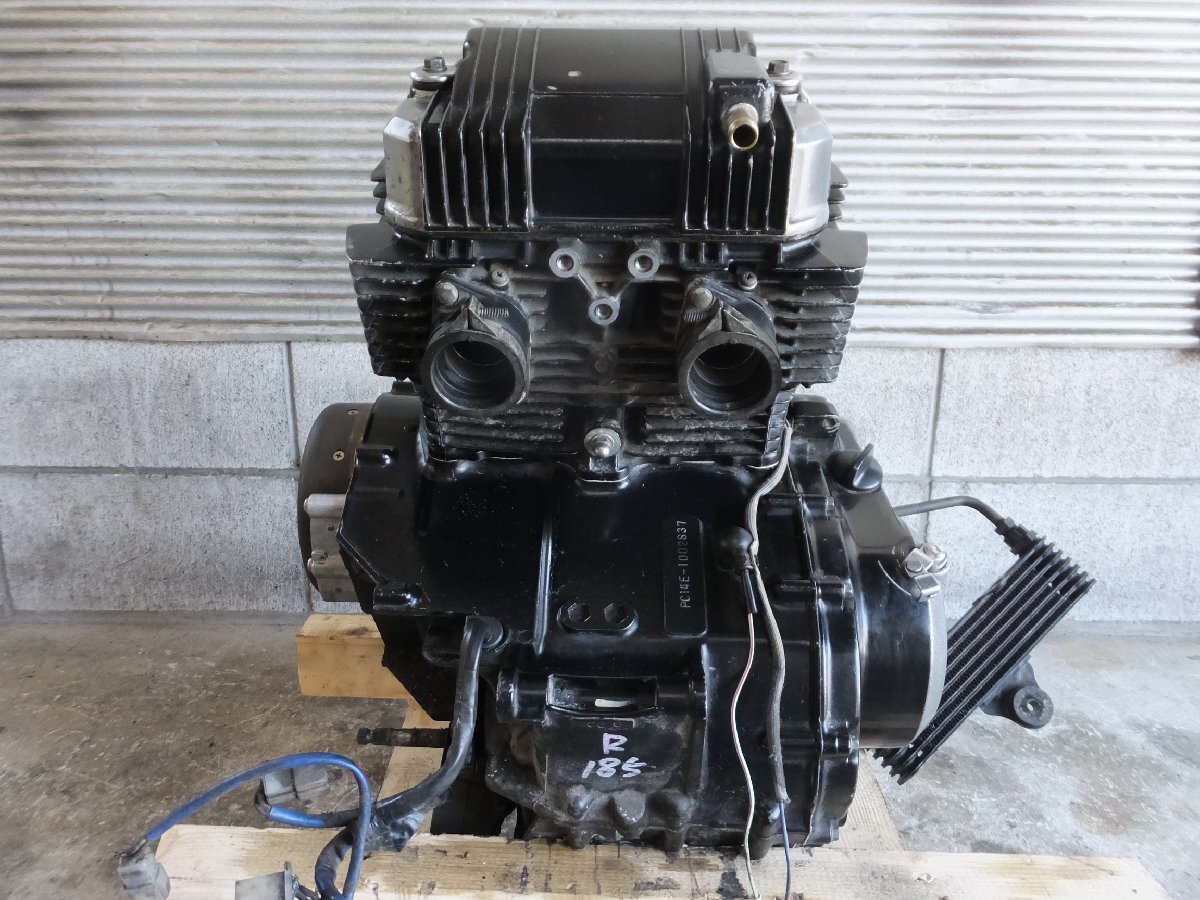 CB450N 純正 当時物 実動エンジン 【動画あり】 オイルクーラー付き 6