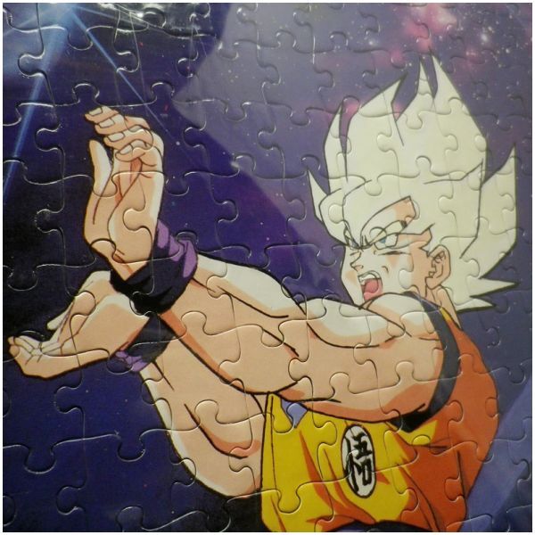 M-1【現状品】当時物希少 ドラゴンボールZ ジグソーパズル完成品「激突