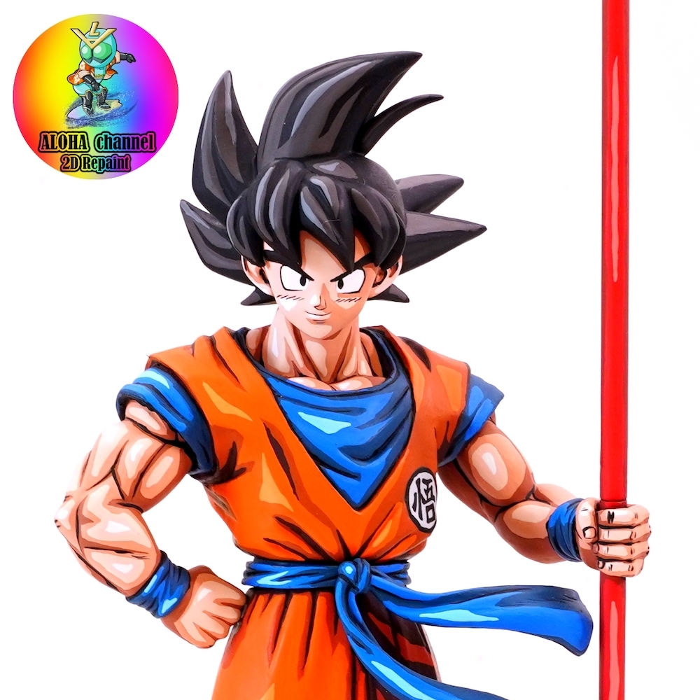ドラゴンボール 孫悟空 フィギュア フルリペイント 2D 二次元塗装 2