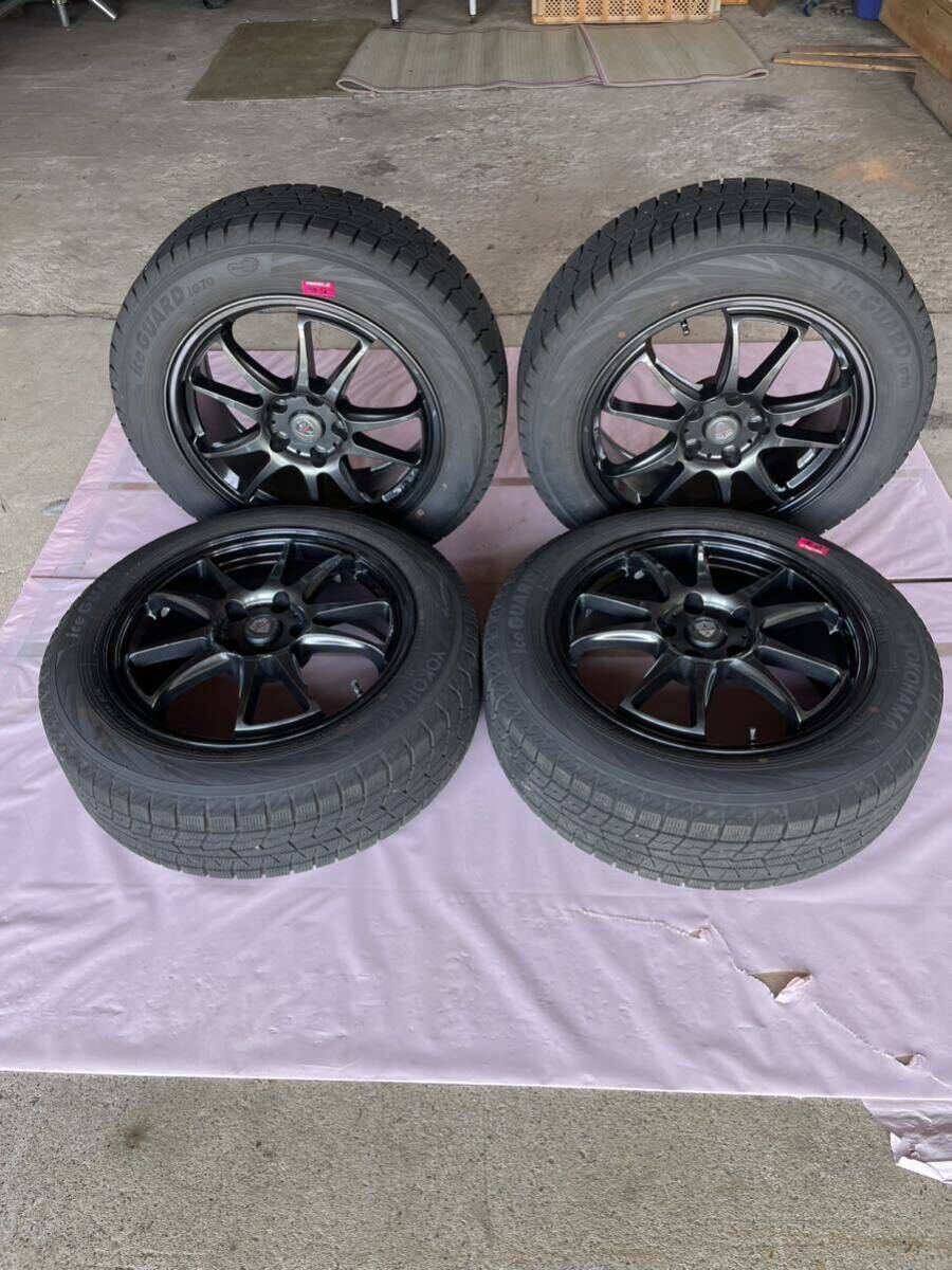60プリウスに使用 195/60R17 ヨコハマIG70 スタッドレス 4本セット