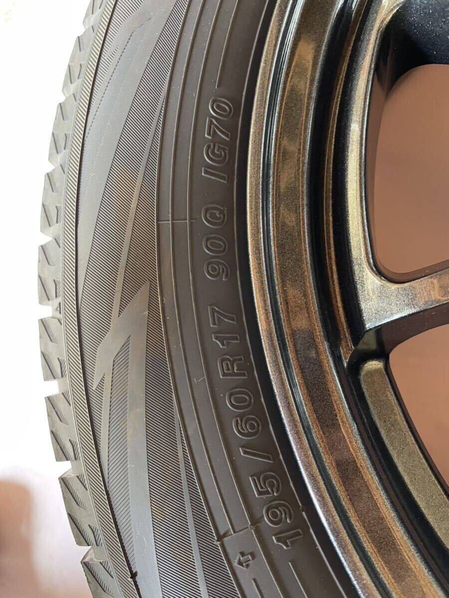 送料込★新品ヨコハマスタッドレス★iG70 195/60R17★60プリウス 60プリウスに使用 195/60R17 ヨコハマIG70 スタッドレス 4本セット