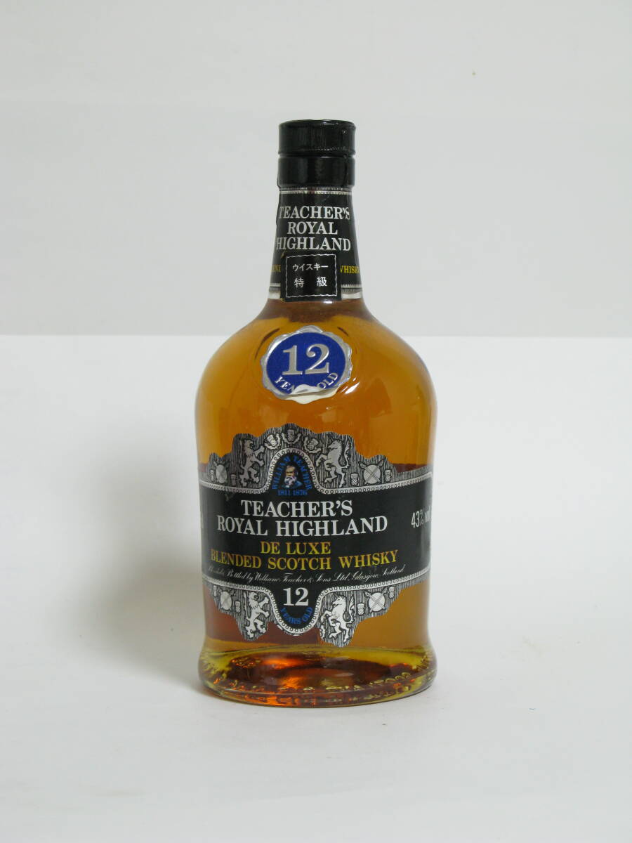 ビンテージ！特級35年以上の古酒_TEACHER'S ROYAL HIGHLAND DE LUXE BLENDED SCOTCH WHISKY_12年_43％_750ml_ティーチャーズ_未開栓_箱無！_1