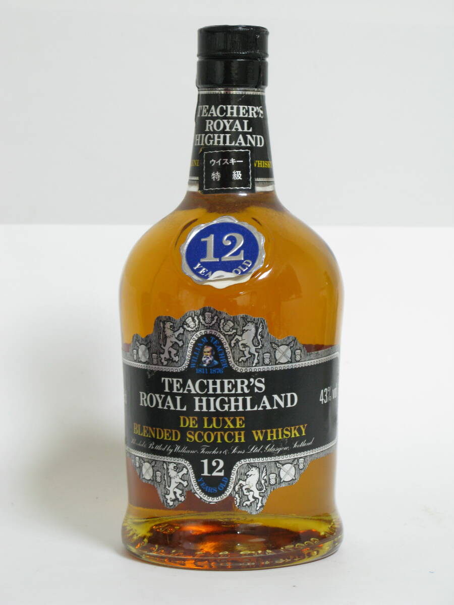 ビンテージ！特級35年以上の古酒_TEACHER'S ROYAL HIGHLAND DE LUXE BLENDED SCOTCH WHISKY_12年_43％_750ml_ティーチャーズ_未開栓_箱無！_2