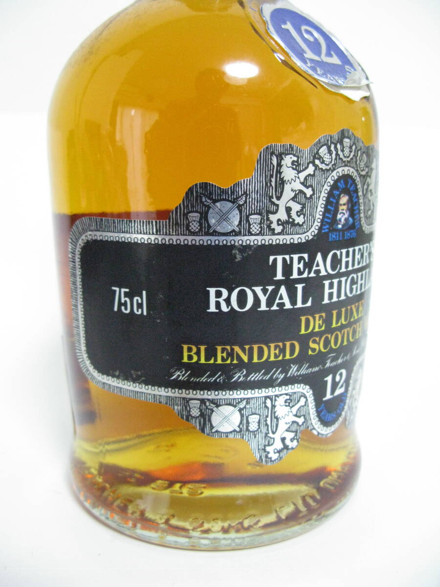 ビンテージ！特級35年以上の古酒_TEACHER'S ROYAL HIGHLAND DE LUXE BLENDED SCOTCH WHISKY_12年_43％_750ml_ティーチャーズ_未開栓_箱無！_6