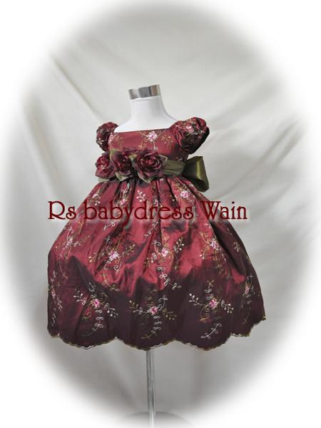 閉店セール■ワインレッド【110cm】新品子供ドレスフォーマル